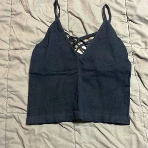 Crop Top Open Cut Shirt